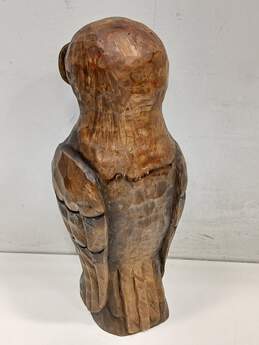 Hand Carved Wooden Owl Figurine alternative image