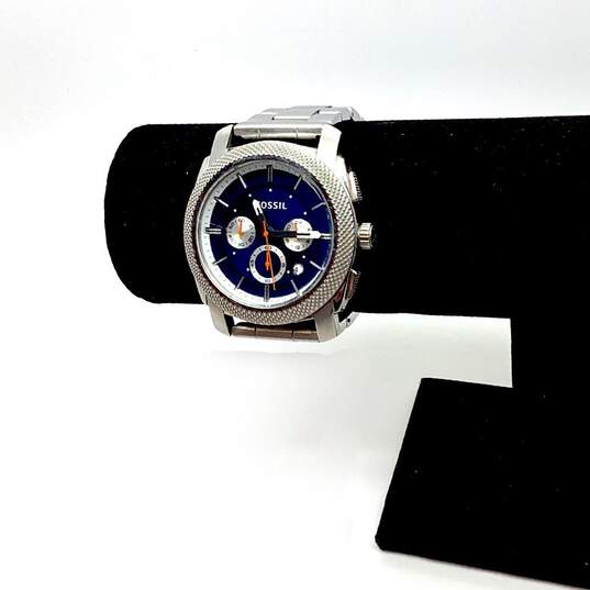 Designer Fossil FS4791 Machine Chronograph Round Analog Dial Quartz Wristwatch image number 1