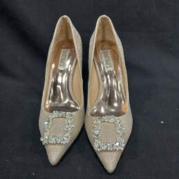 Badgley Mischka Women's Cher II Embellished Stiletto Heel Pumps Size 8.5