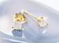14K Yellow Gold 0.35 CTTW Round Diamond Stud Earrings 0.7g image number 1