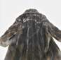 Vintage Women's Faux Mink Fur Brown Full Length Coat Size Large image number 2