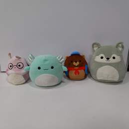 Bundle of 4 Different Small Squishmallows Stuffed Animals