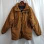 Timberland Weather Gear Brown Padded Nylon Jacket Size L Logo on Collar image number 1