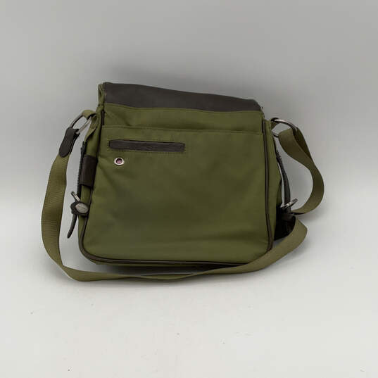 Womens Green Inner Zip Pocket Classic Adjustable Strap Crossbody Bag image number 2
