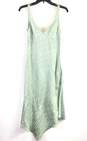Off White Women Green Asymmetrical Satin Midi Dress Sz 36 image number 1