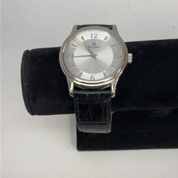 Designer Bulova C899235 Silver-Tone Round Dial Stainless Steel Analog Watch