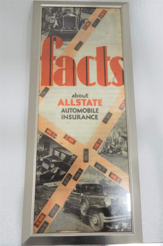 Vintage Allstate Automobile Insurance Facts Safe Driving Advertising Prints image number 2