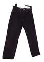 Mens Black Dark Wash 5 Pocket Design Straight Jeans Size 32X30 image number 1
