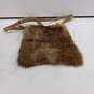 Women's Wilsons Leather Maxima Brown Rabbit Fur Purse image number 5