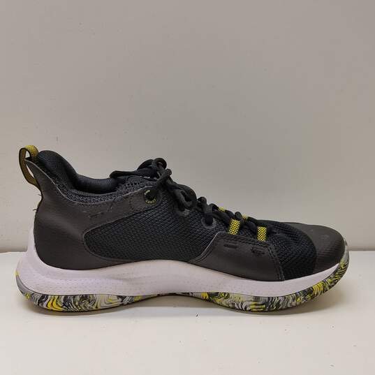 Under Armour Curry 3Z5 (GS) Athletic Shoes Black Yellow White 3023530-004 Size 7Y Women's Size 8.5 image number 1