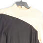 Womens Brown Black Color Block Crew Neck Pullover Sweater Size XL image number 4