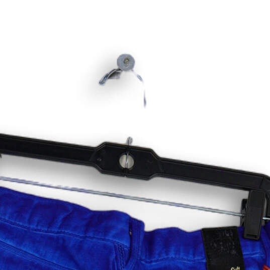 NWT Womens Blue Denim Dark Wash Pockets Raw Hem Cut-Off Shorts Size 28 image number 4