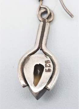 925 Sterling Silver & Citrine Drop Earrings alternative image