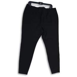 NWT J. Jill Womens Black Elastic Waist Flat Front Pull-On Ankle Pants Size L alternative image