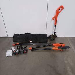 Black+Decker String Trimmer & Power Pole Saw w/ Batteries & Chargers