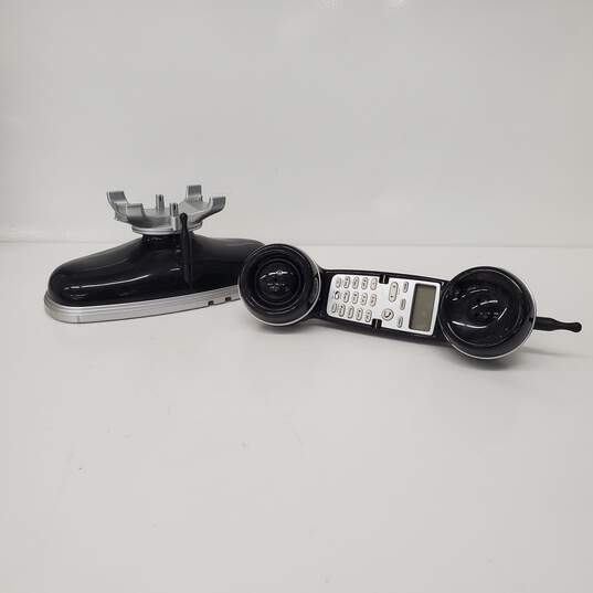 Retro Black Cordless 40's era Phone / Untested image number 2