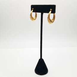 14K Gold Hoop Earrings 2.1g