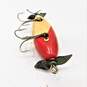 Vintage Fishing  Lure   Red And White image number 3