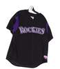 Mens Black Short Sleeve Cool Base Pro Style Replica Game Jersey Size extra Large image number 1