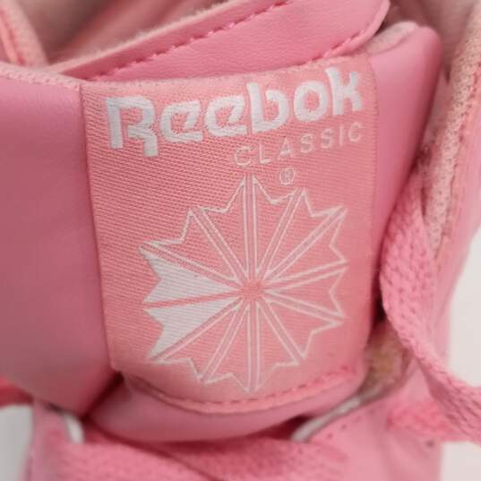 Reebok Classic Hi-Top Pink Sneakers Women's Size 9.5 image number 7
