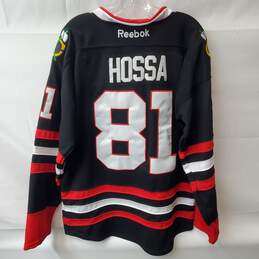 NHL Blackhawks Hossa 81 Black Jersey Size 50 alternative image