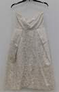 Lord and Taylor Women's Sleeveless Beige Tutu Dress Size 6 image number 3