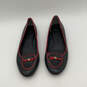 Womens Dakota Black Red Leather Almond Toe Slip-On Ballet Flats Size 6.5 image number 3