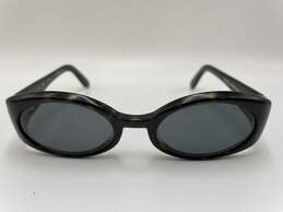 Womens Black Frame Full Rim Polarized Oval Sunglasses J-0547304-E-03