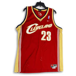 Mens Red NBA Basketball Cleveland Cavaliers LeBron James Jersey Size XL alternative image