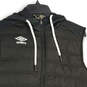 NWT Mens Black Hooded Drawstring Full-Zip Puffer Vest Size Small image number 3