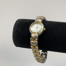 Designer Bulova Two-Tone Stainless Steel Round Dial Analog Wristwatch