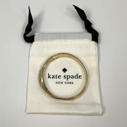 Designer Kate Spade Gold-Tone Twisted Bangle Bracelet With Dust Bag alternative image