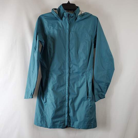 Patagonia Women's Blue Raincoat SZ XS image number 1