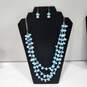Bundle of Assorted Blue Beaded Fashion Costume Jewelry image number 2