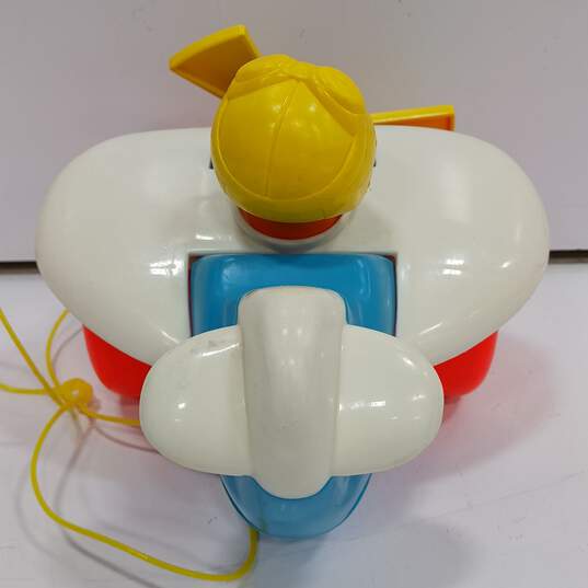 Vintage (1980) Fisher-Price Pull Plane Toy #2017 image number 3