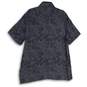 NWT Hugo Boss Mens Blue Gray Snake Print Spread Collar Button-Up Shirt Size XL image number 2