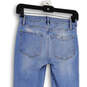 Womens Blue Medium Wash Denim Pockets Stretch Skinny Leg Jeans Size 1 image number 4