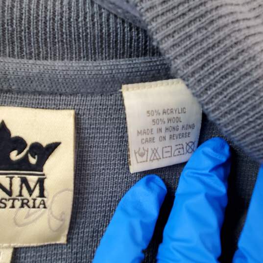 DNM Industria Men's Gray Full Zip Sweater Size XL image number 5