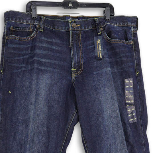 NWT Mens Blue 361 Vintage Denim Classic Fit Straight Leg Jeans Size 40X34 image number 3