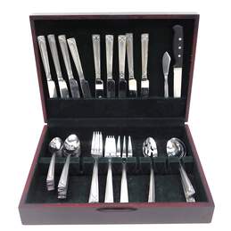 Cambridge Crossroad Sand Stainless Set of 49 Pcs. W/ Wooden Case