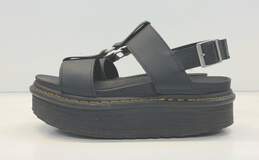 Dr Martens Leather Cut Out Platform Sandals Black 9 alternative image