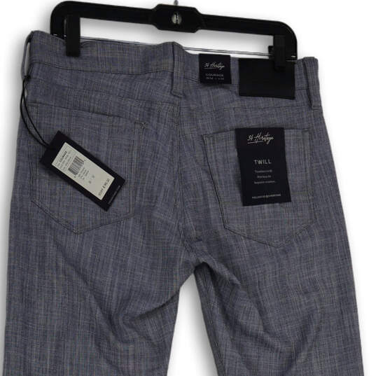 NWT Mens Blue Courage Timeless Twill Straight Leg Ankle Pants Size 32x32 image number 4