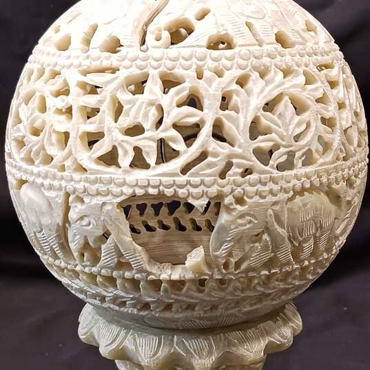 Indonesian Marble Candle or Scent Holder image number 4