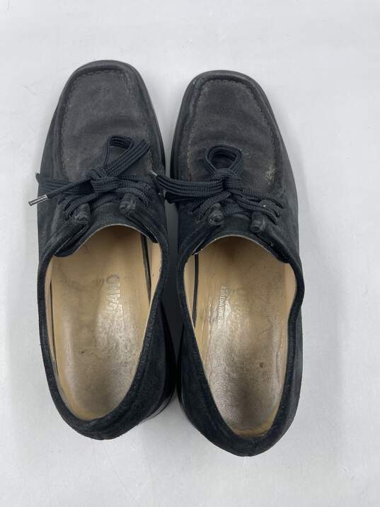 Authentic Vtg Ferragamo Black Leather Shoes M 10.5D image number 6