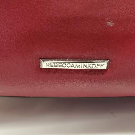 Rebecca Minkoff Midnighter Studded Magenta Leather Shoulder Bag AUTHENTICATED image number 8