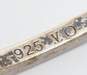 Judith Jack 925 Onyx Teardrop Pendant Necklace & CZ Marcasite Bangle Bracelet image number 6