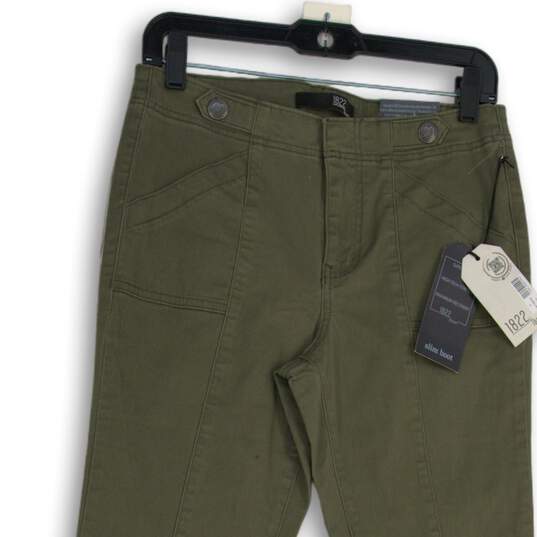 NWT Womens Green Denim Slash Pocket Slim Fit Bootcut Leg Jeans Size 6 image number 3