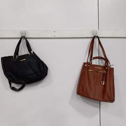 2pc Steve Madden Black/ Brown Shoulder/Handbag Bundle alternative image