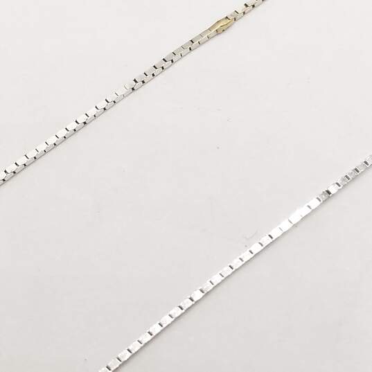 14K White Gold Diamond Pendant Necklace 2.8g image number 3