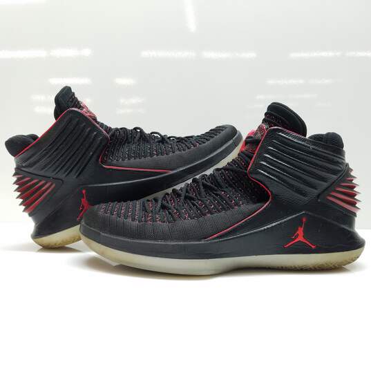 Men's Air Jordan XXXII 32 'Banned' Blk/Red AA1253-001 Basketball Shoes Size 10 image number 1